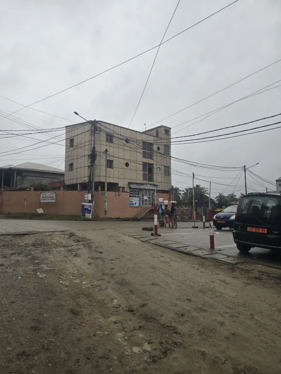 Terrain commercial titré à vendre à douala kotto entrée chefferie bordure de route — Léa immobilier au Cameroun